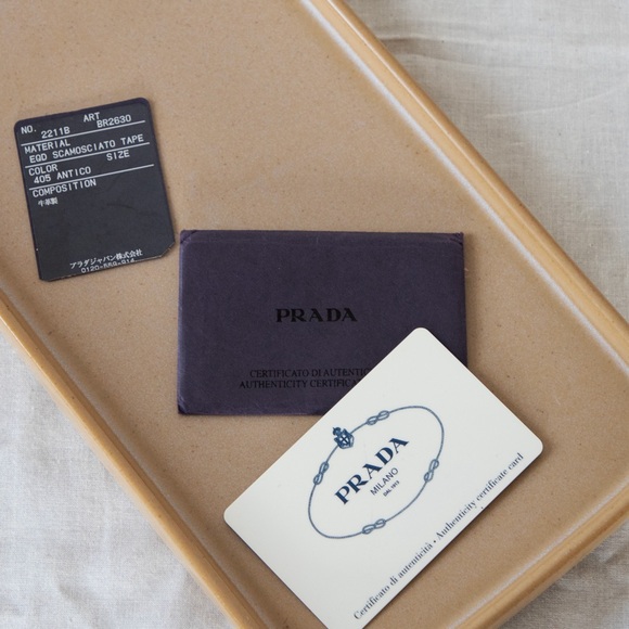 Prada Peach Suede Shoulder Bag - Picture 13 of 13